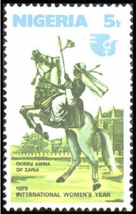 Queen Amina of Zaria African stamp